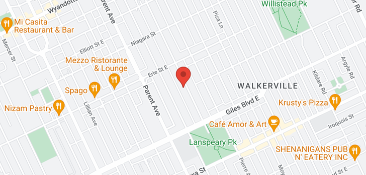 map of 1091 MARION AVE